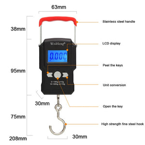 Open image in slideshow, 50Kg/55KG 5g/10g Digital Display Mini Electronic Weighing Scale - timesquaretech
