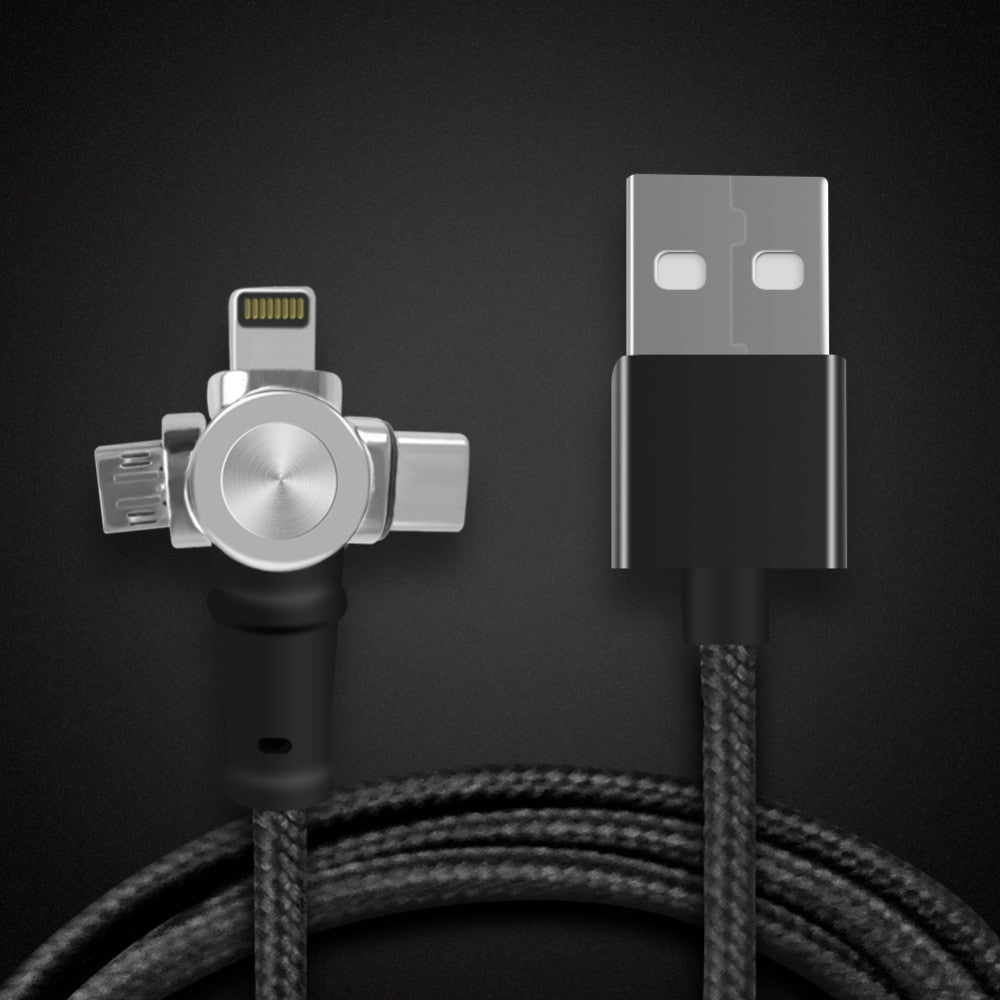 Magnetic Charger Cable Micro USB/Type C/Lightning Cable - timesquaretech